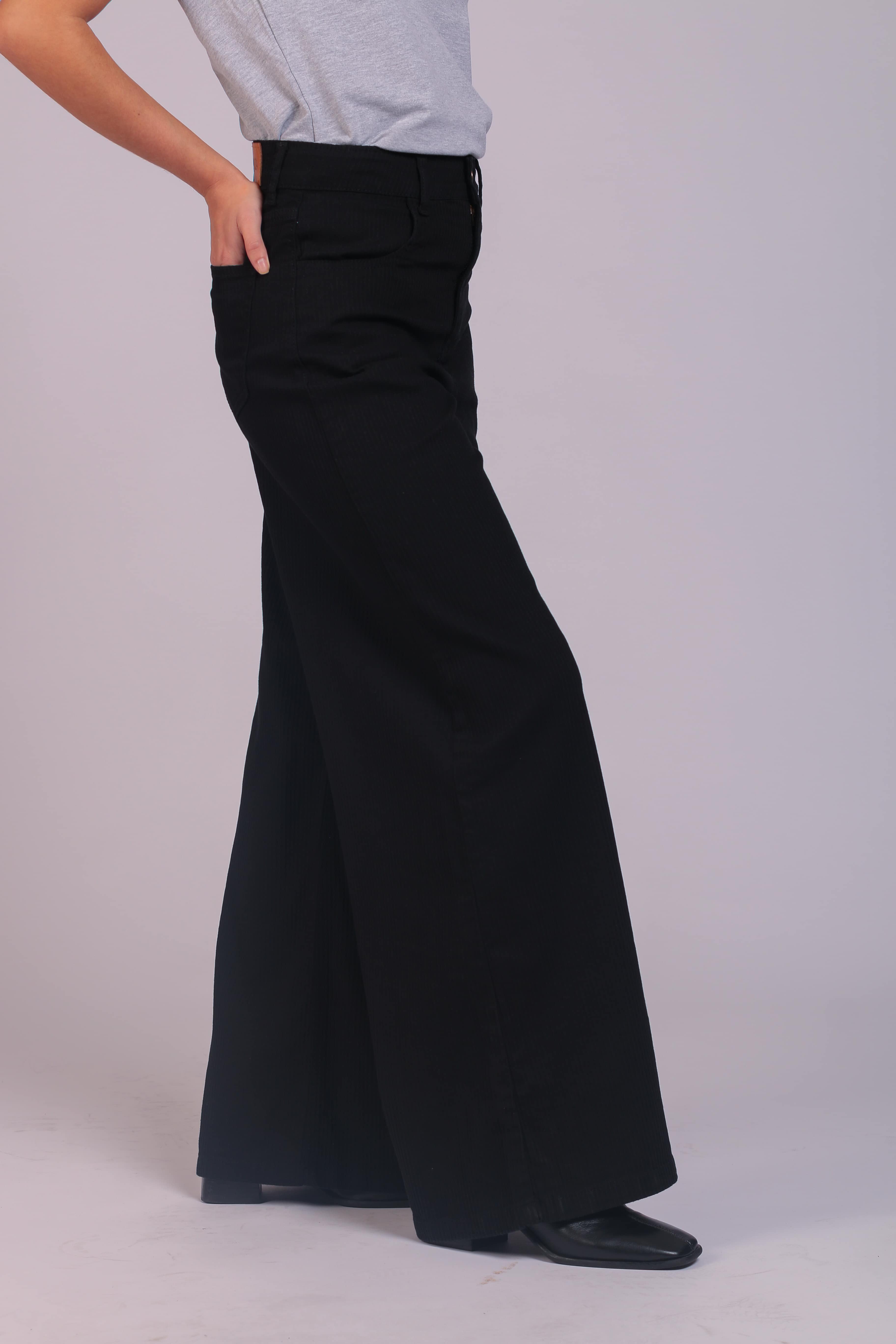 Pantalón wide leg pana